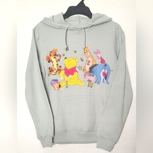 Disney Winnie the Pooh Junior's Pullover Jade Green Hoodie. Size XS (1)